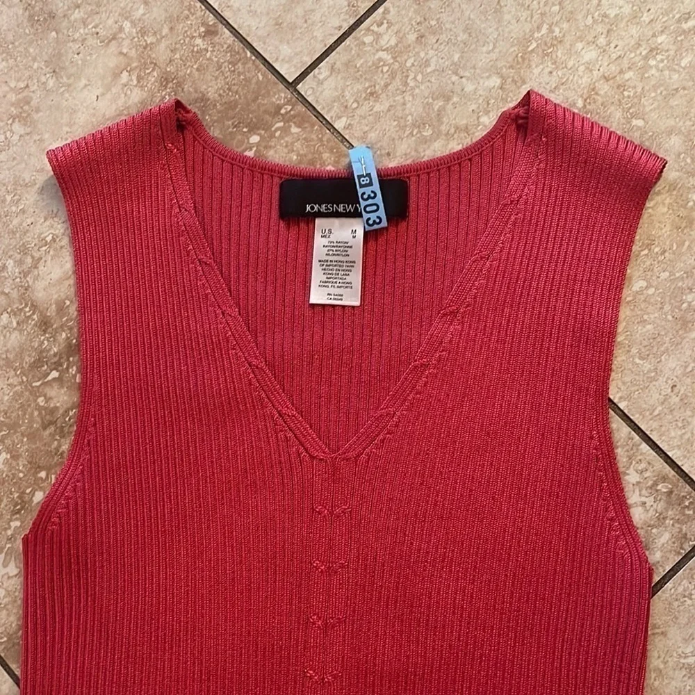 JONES New York, burnt orange tank top - Picture 6 of 11